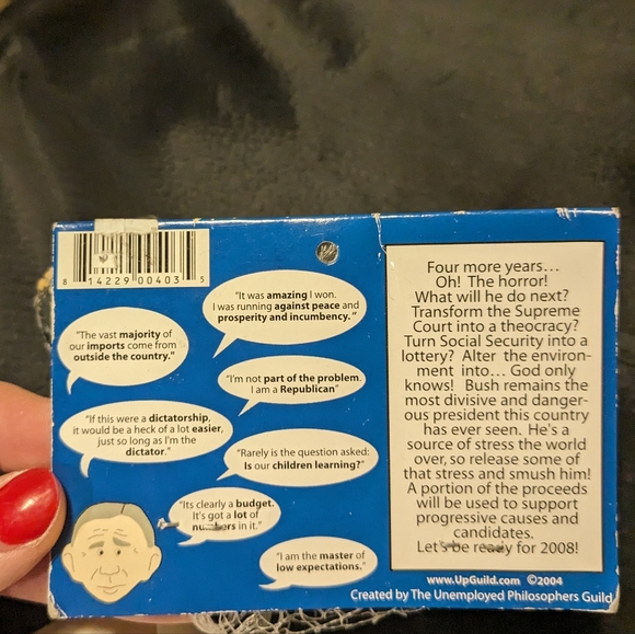 "Smush Bush"  2004 Political Collectible Vintage Propaganda_New in Package! - Picture 3 of 6